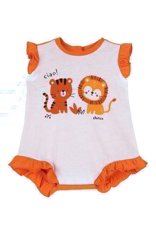 Body - Orange et blanc