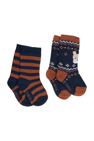 2 paires de chaussettes - Bleu foncé