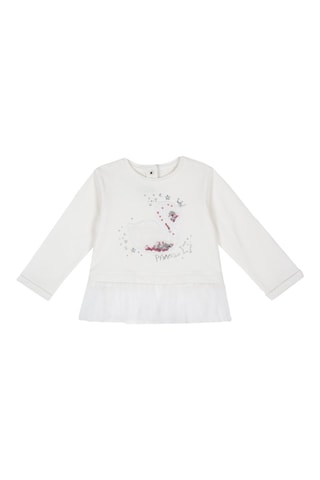T-shirt trompe-l'œil - Blanc