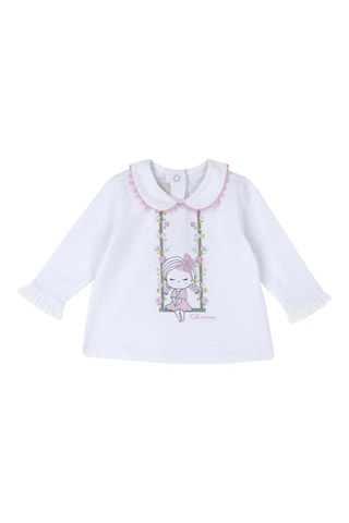 T-shirt - Blanc et rose