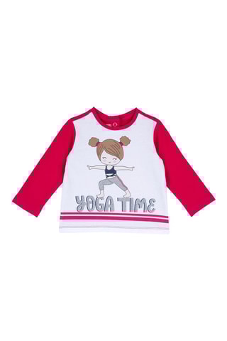 T-shirt - Blanc et rouge