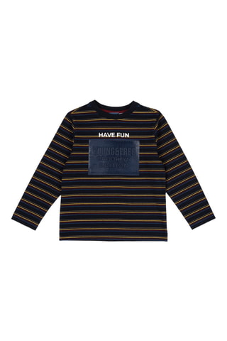 T-shirt - Bleu foncé et noir