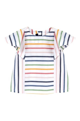 Blouse rayée - Blanc