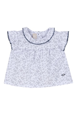 Blouse - Blanc et gris