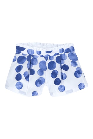Short - Blanc et bleu marine