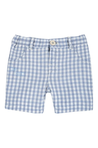 Short - Blanc et bleu clair
