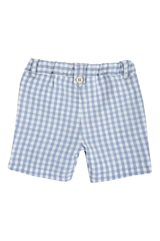 Short - Blanc et bleu clair