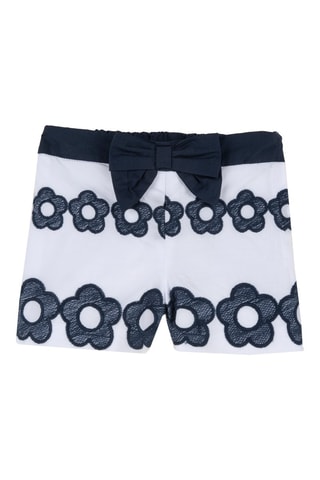 Short - Blanc et bleu marine