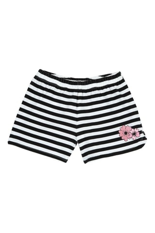 Short rayé - Noir et blanc