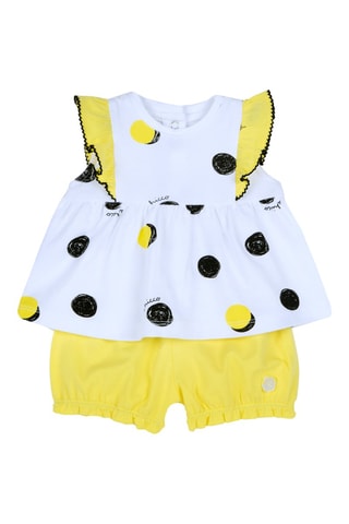 T-shirt et short - Jaune et blanc