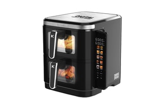 Double friteuse à air verticale - 12 l - 10 programmes
