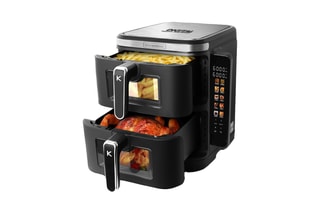 Double friteuse à air verticale - 12 l - 10 programmes