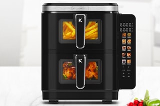 Double friteuse à air verticale - 12 l - 10 programmes