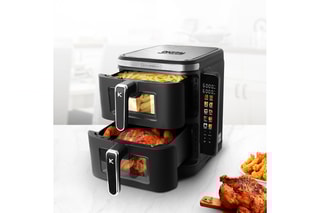 Double friteuse à air verticale - 12 l - 10 programmes