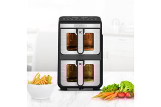 Double friteuse à air verticale - 11 l - 7 programmes