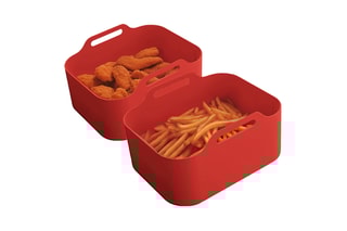 2 paniers de cuisson en silicone - 21,5 x 14,5 cm
