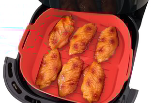 2 paniers de cuisson en silicone - 21 x 21 cm