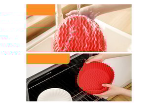 2 moules en silicone ronds - 20 cm