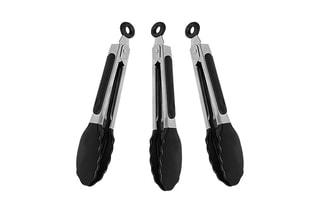 Pince alimentaire en acier et silicone - 27 cm