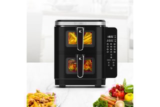 Double friteuse à air verticale - 12 l - 12 programmes