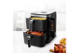 Double friteuse à air verticale - 12 l - 12 programmes