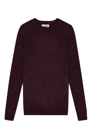Pull en laine d’agneau Edward - Bordeaux