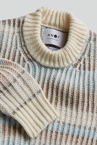 Pull en laine Jason - Ecru et marron