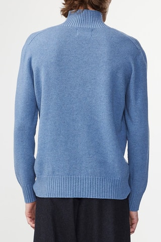 Pull en laine Clark - Bleu cobalt