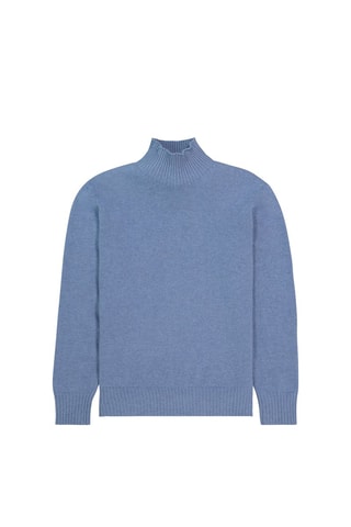 Pull en laine Clark - Bleu cobalt