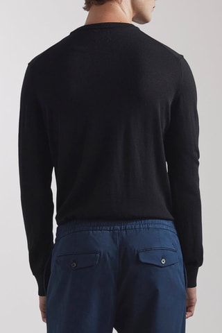 Pull en mérinos Ted - Noir