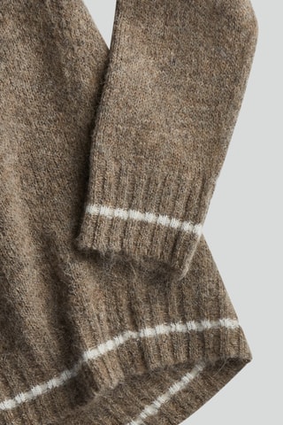 Pull en alpaga Neck - Marron