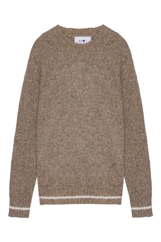 Pull en alpaga Neck - Marron