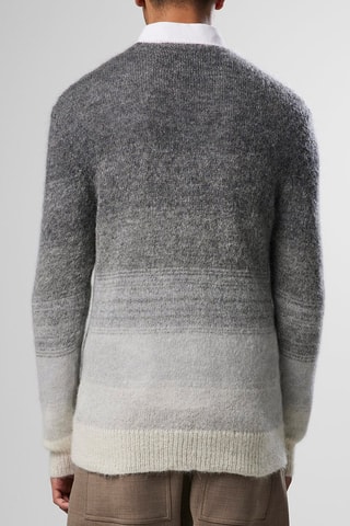 Pull en mohair et alpaga Walther - Gris