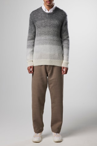 Pull en mohair et alpaga Walther - Gris