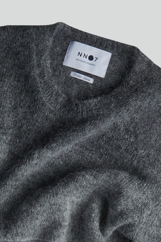 Pull en mohair et alpaga Walther - Gris