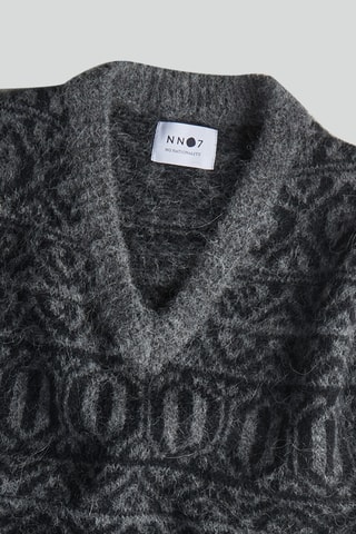 Pull sans manches en alpaga Hugo - Gris foncé chiné