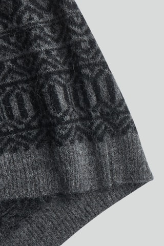 Pull sans manches en alpaga Hugo - Gris foncé chiné