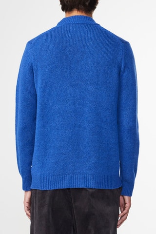 Pull en mérinos Nick - Bleu cobalt