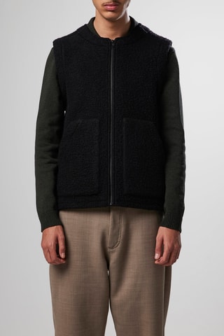 Gilet sans manches en laine Noel - Noir