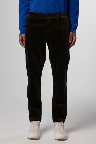 Chino en velours et coton biologique Karl - Vert foncé