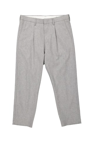 Pantalon en laine Bill - Gris chiné