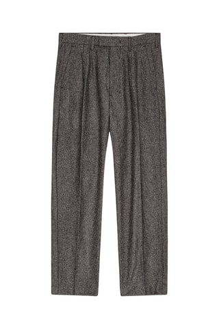 Pantalon relaxed en laine et soie Fritz - Gris