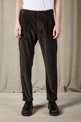 Pantalon en velours et coton biologique Bill - Kaki
