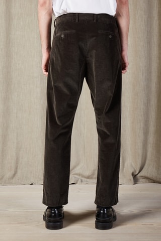 Pantalon en velours et coton biologique Bill - Kaki