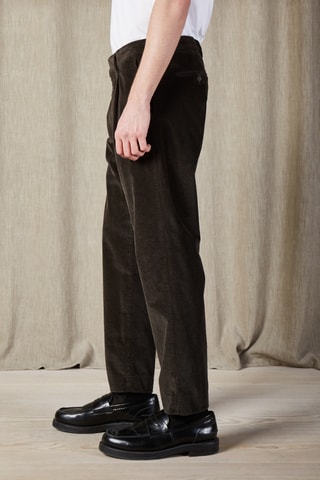 Pantalon en velours et coton biologique Bill - Kaki