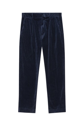 Pantalon en velours en coton biologique Bill - Bleu marine