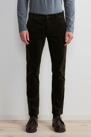 Chino en velours Karl - Vert foncé