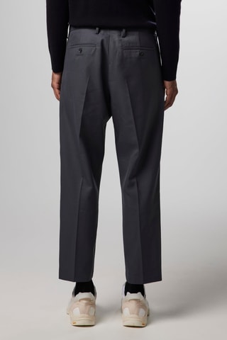 Pantalon en laine vierge Bill - Gris foncé