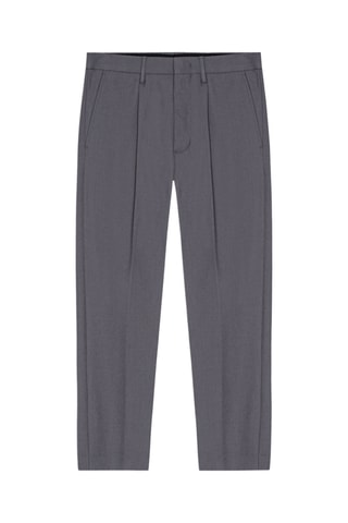 Pantalon en laine vierge Bill - Gris foncé