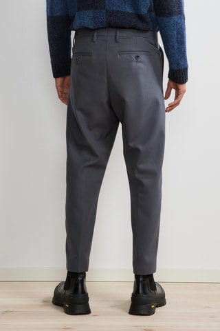 Pantalon en laine vierge Bill - Gris foncé